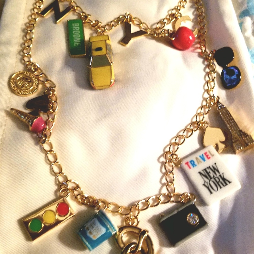 Kate Spade Bright lights, big city charm necklace